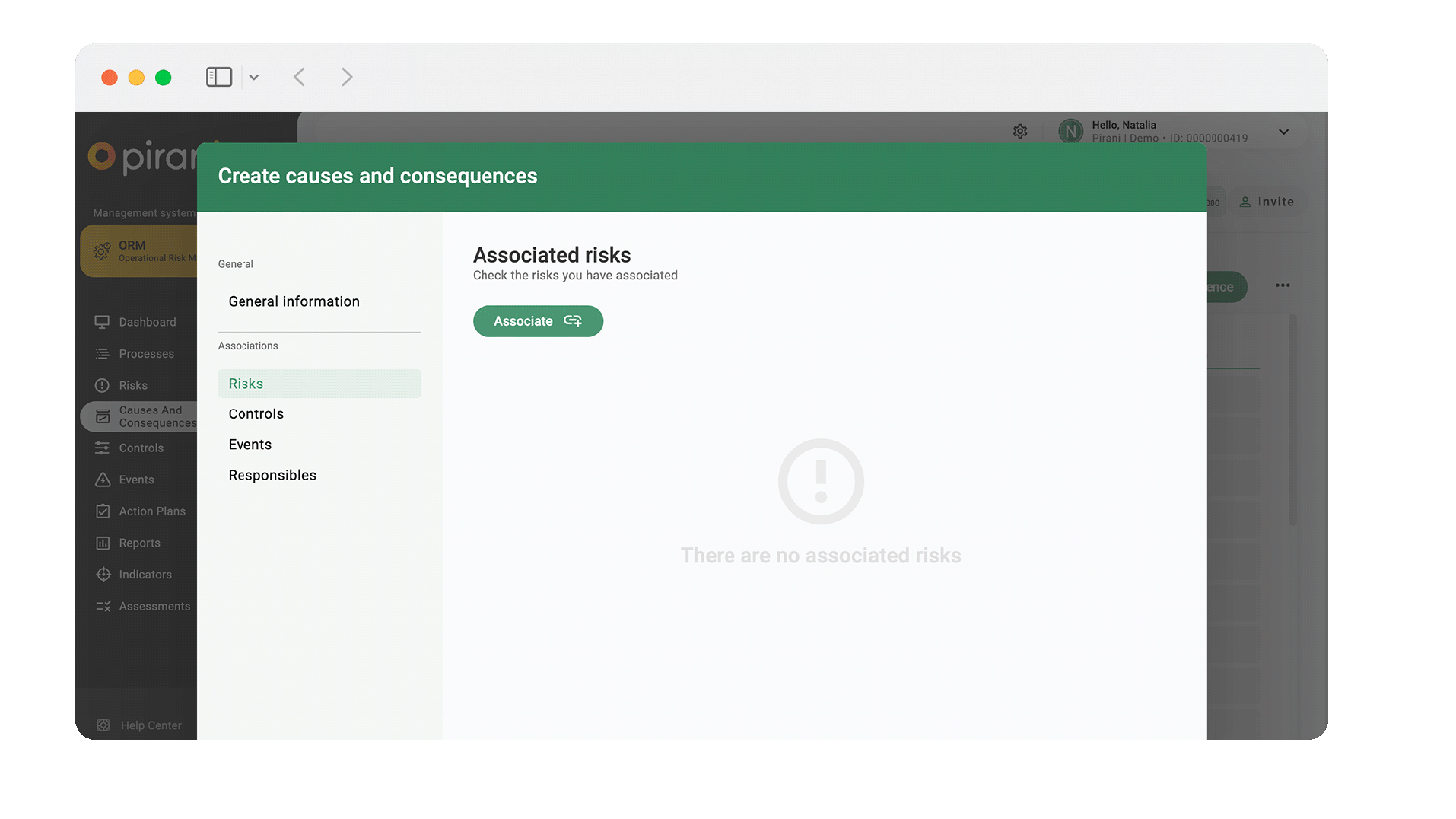 Manage causes and consequences of your risks