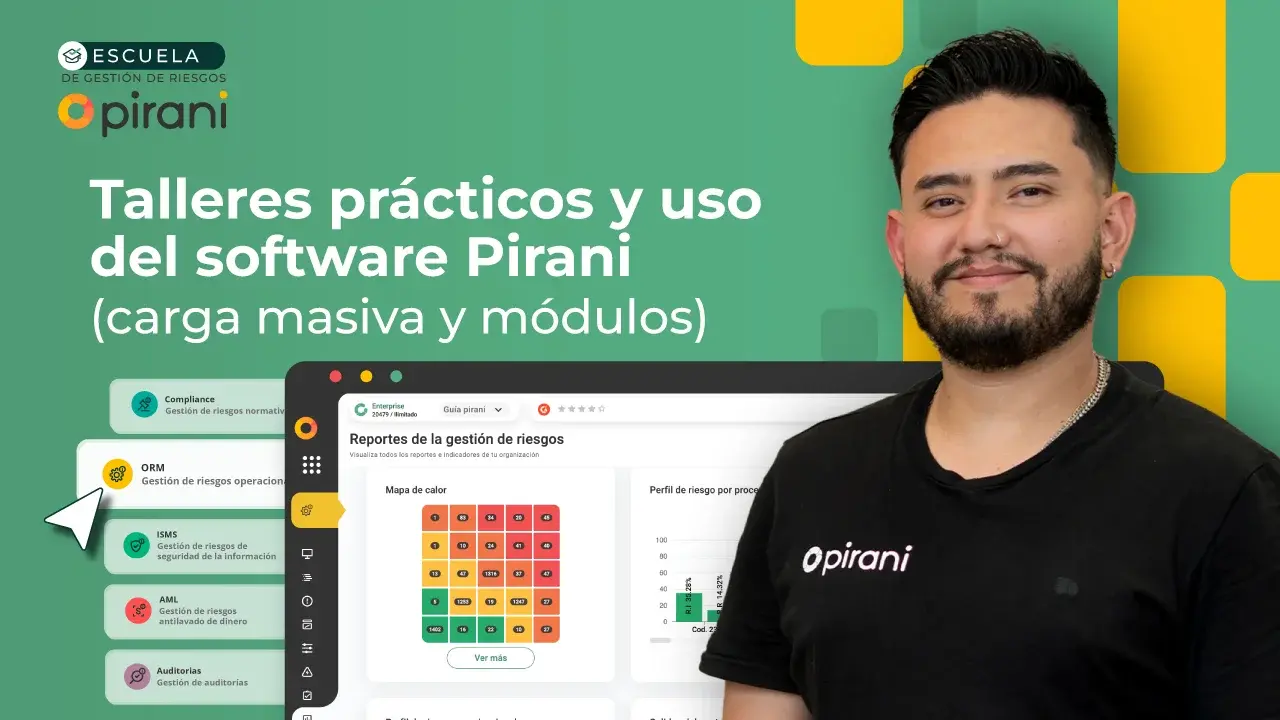 Cálculo del riesgo residual y calificación de controles en Pirani