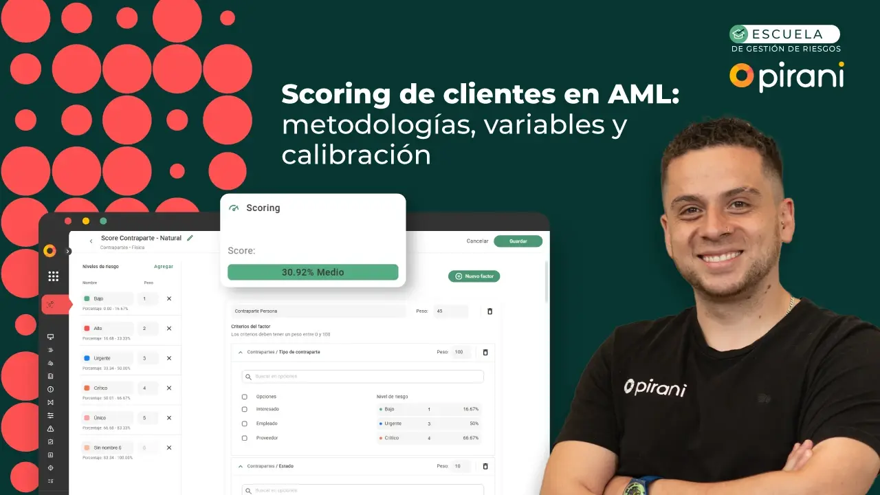 Scoring de clientes en AML: cómo construir, calibrar y validar un modelo de riesgo