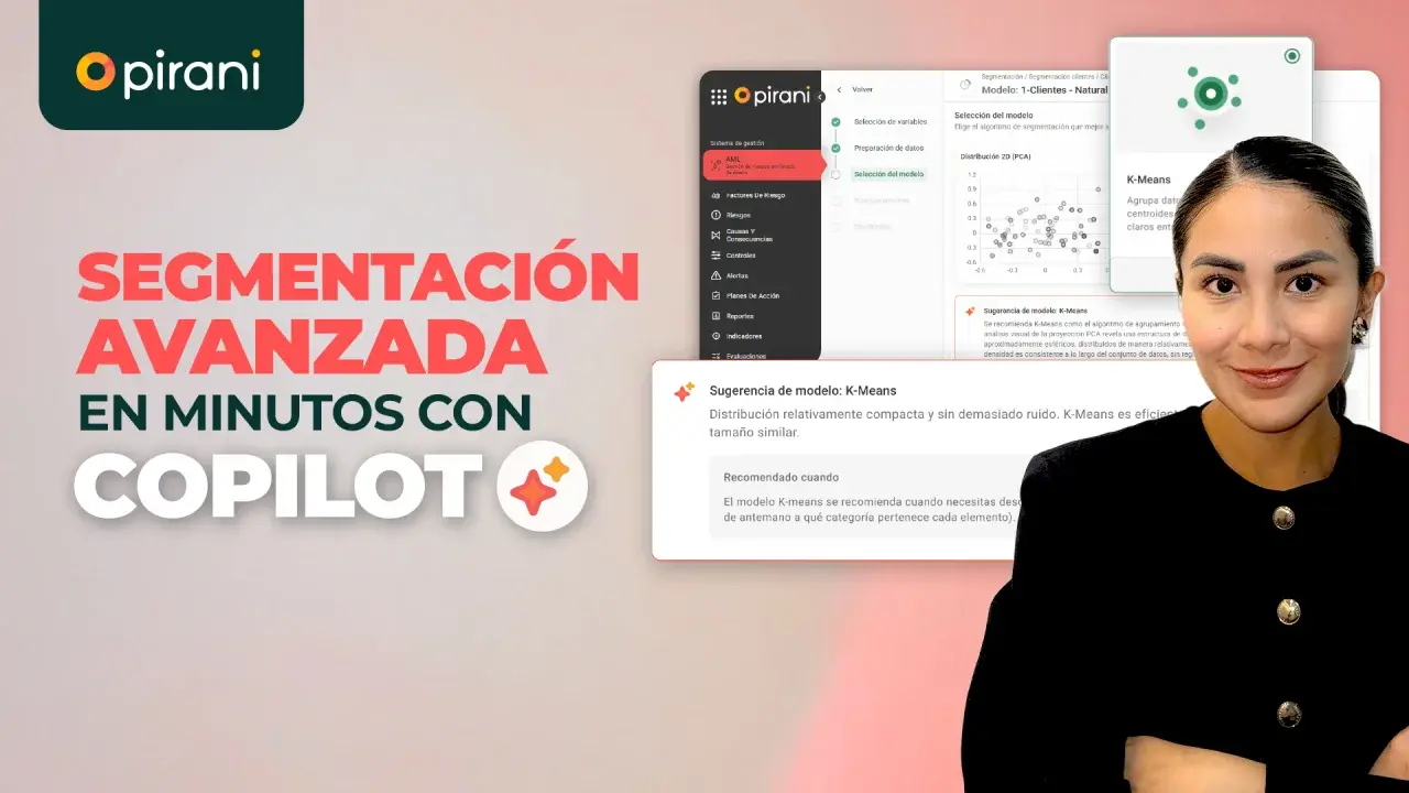 Modelo de segmentación AML con Pirani Copilot