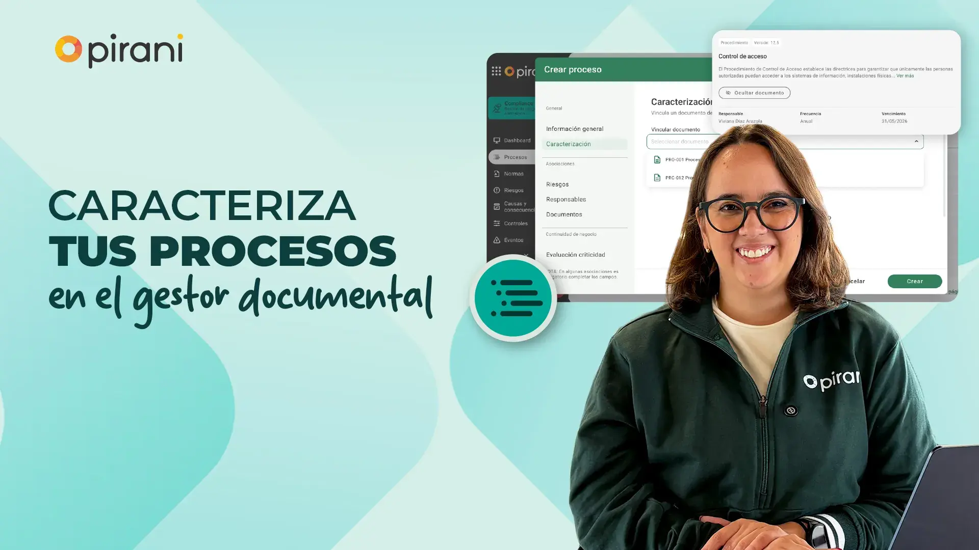 Caracterización de procesos en Pirani