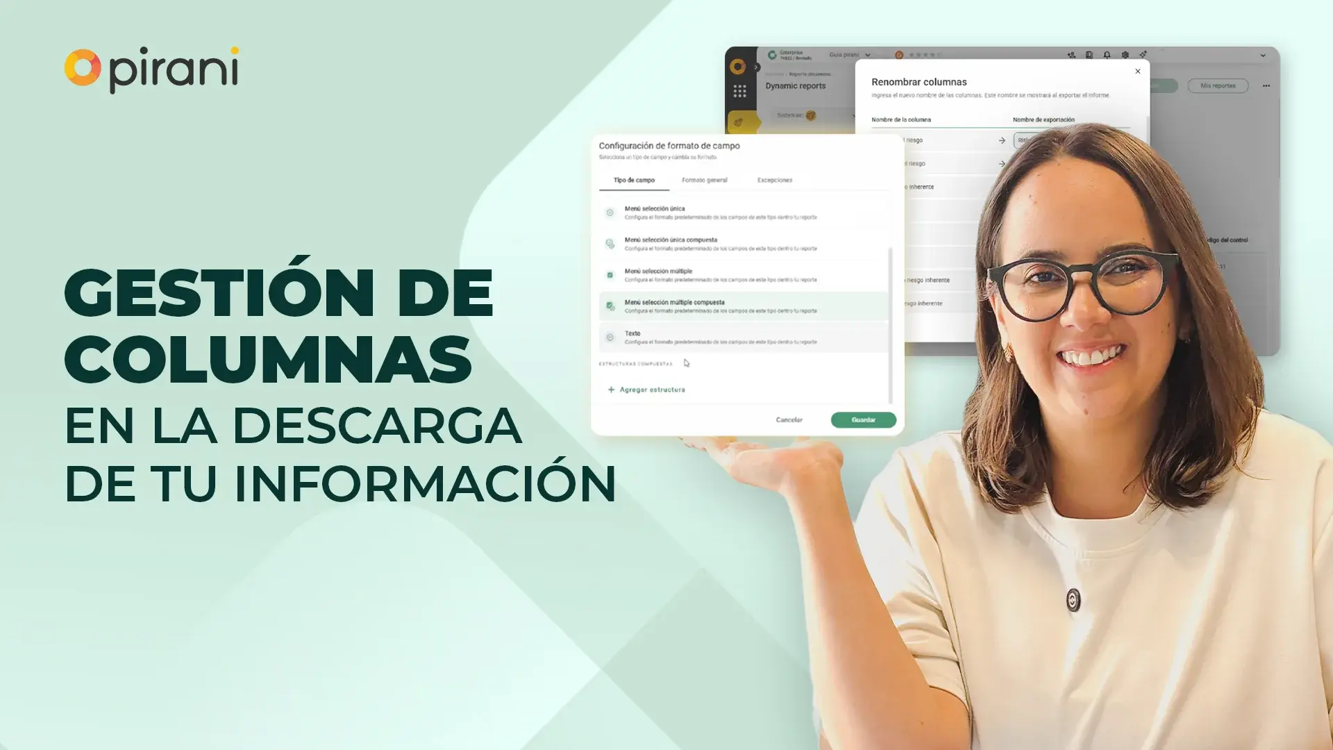 Gestión de columnas en la descarga de tu información