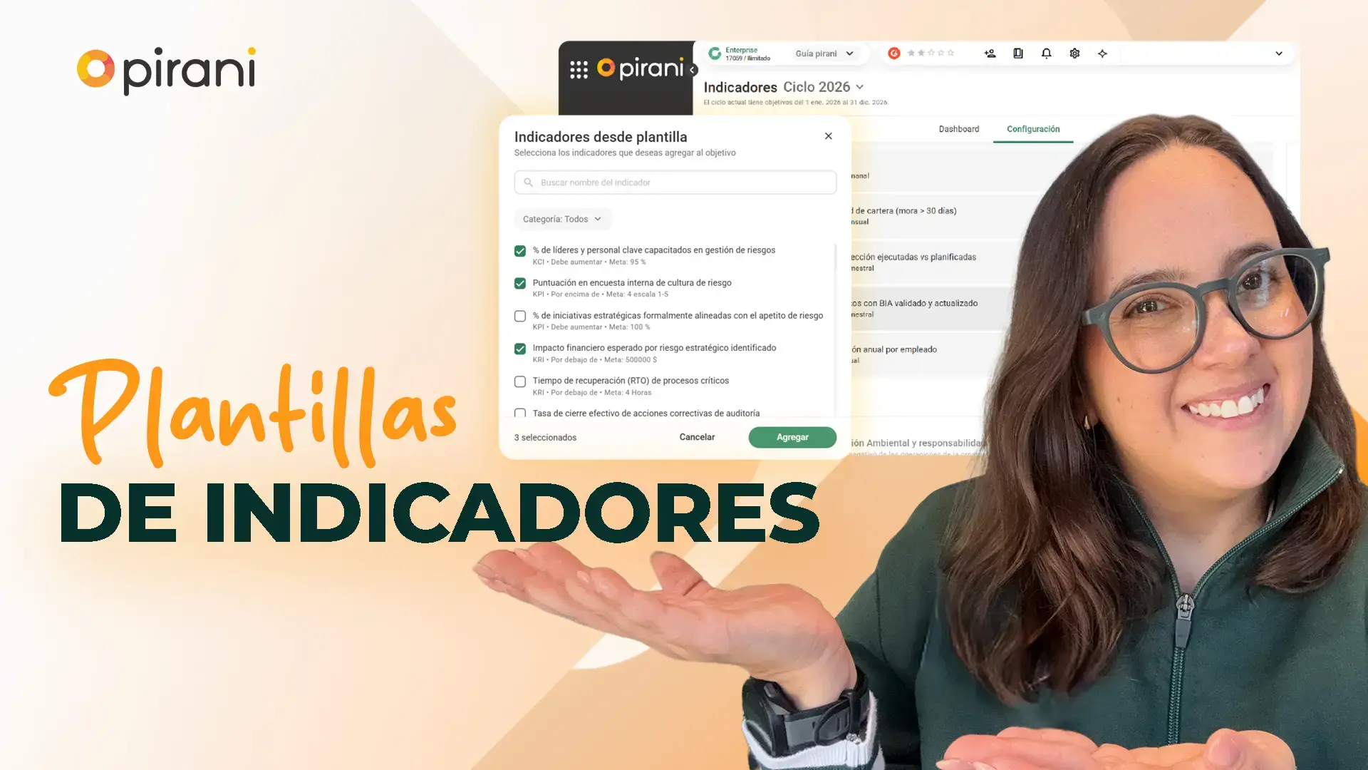 Plantillas de indicadores: configura tus métricas sin empezar de cero